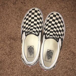 Slip on vans.